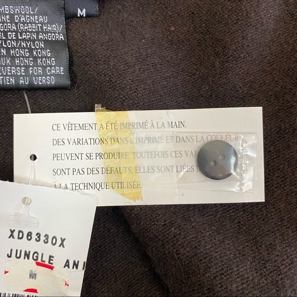 Nina Leonard Jungle Print Cardigan Sweater - Picture 8 of 8